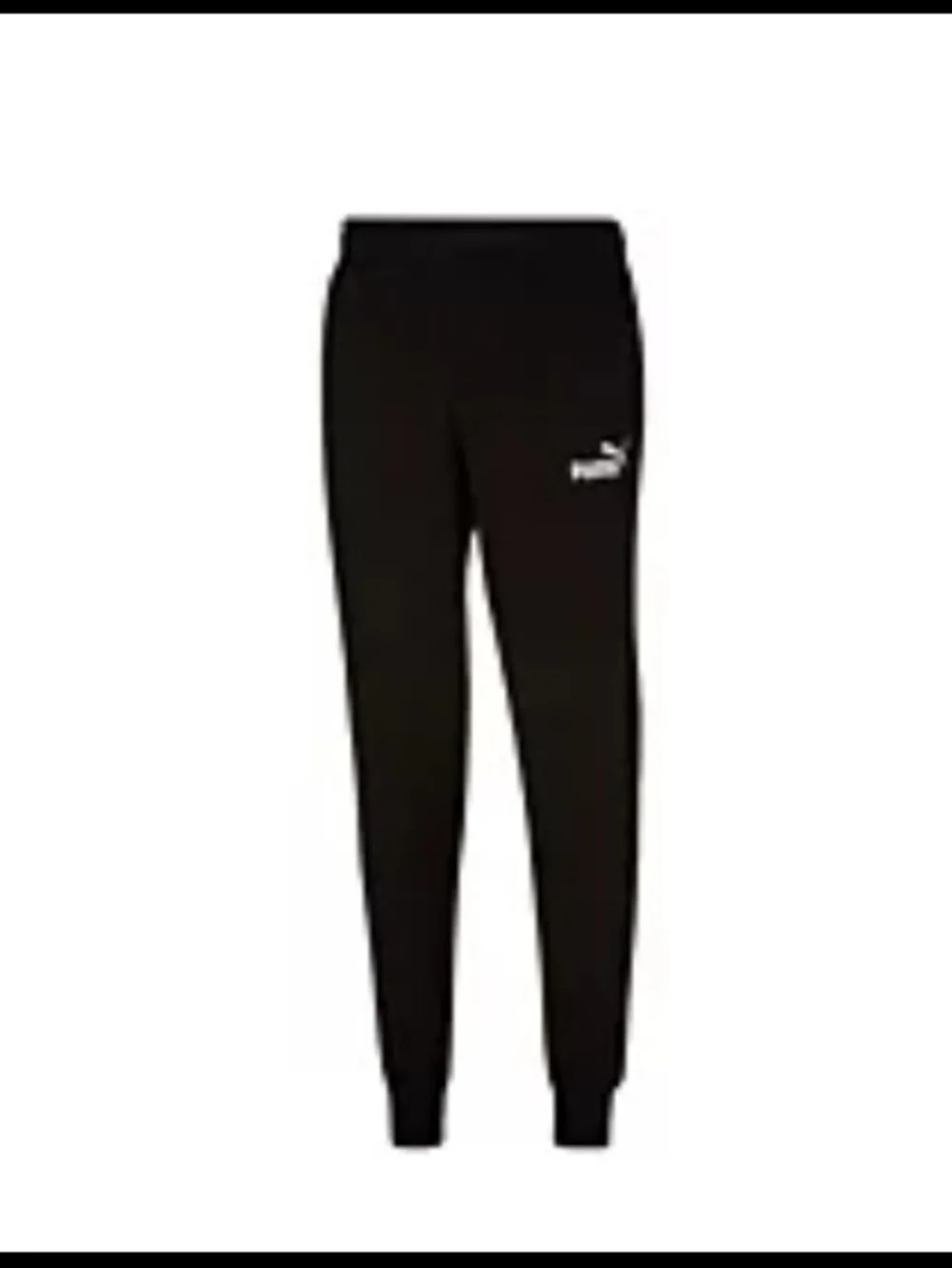 Puma Men's Embroidered Logo Fleece Jogger Sweatpants Size 2XL Color Black